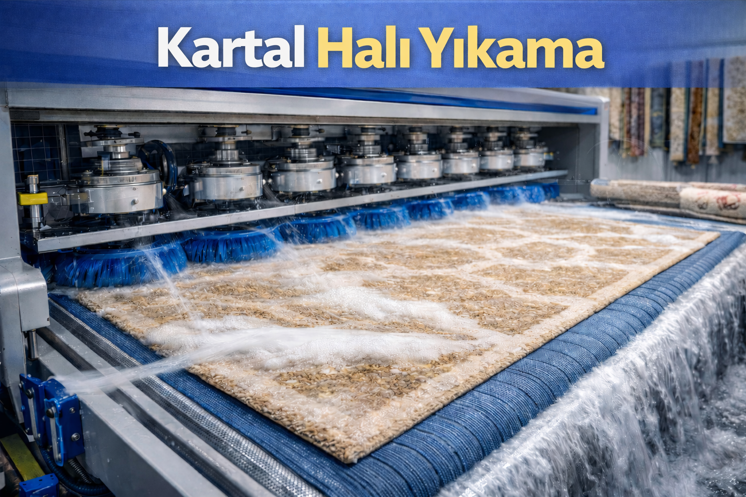 Kartal halı yıkama hizmeti ile halılar ücretsiz servisle alınır, profesyonel tesislerde yıkanıp teslim edilir.