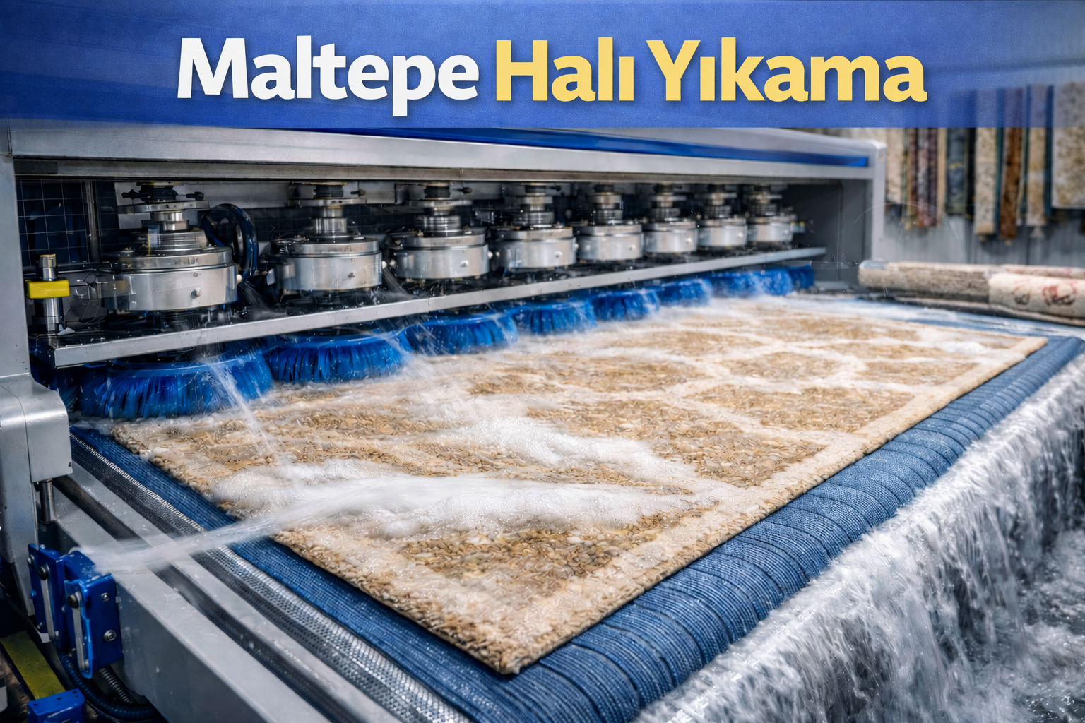 Maltepe halı yıkama hizmeti ile halılar ücretsiz servisle alınır, profesyonel tesislerde yıkanıp teslim edilir.